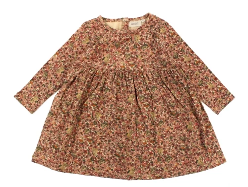 Wheat kjole Otilde flowers and animals